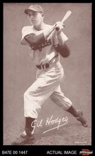 1947 Exhibits Gil Hodges  B on Cap Dodgers HOF VARIATION 7 - NM