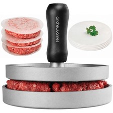 Burger Press Smash Burger Maker Quarter Pounder Hamburger Press Patty 100 Papers