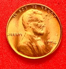 1954-S Lincoln Wheat Cent Penny GEM RED BU From an Original Bank Roll