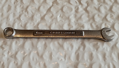 #ad CRAFTSMAN TOOLS USA VV42909 6MM. COMBINATION WRENCH 4quot; LONG 12 POINT. $9.29