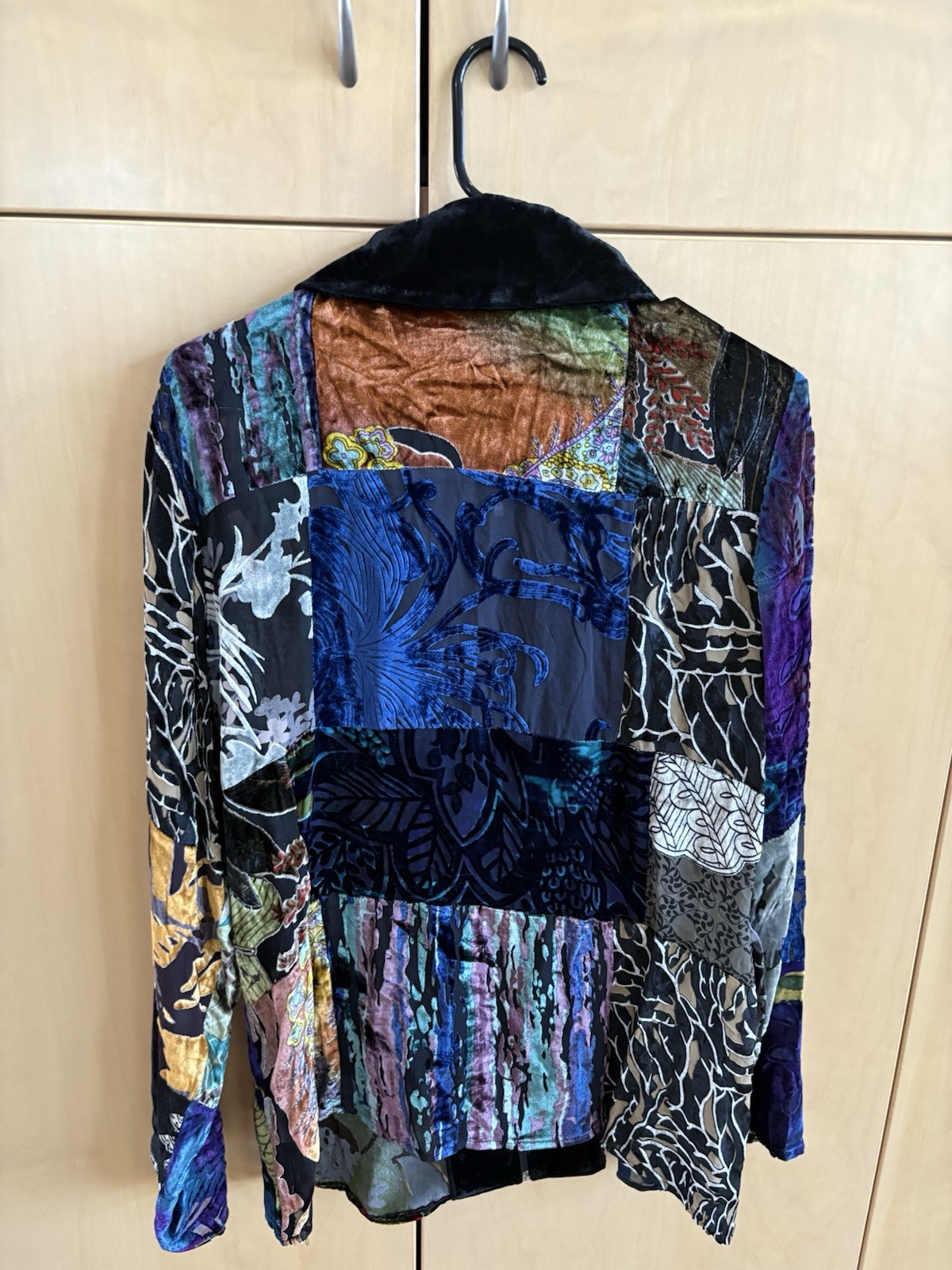 Ameri Mode Velvet Patchwork Jacket – Retro Boho C… - image 5