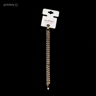 7.5  Xuping Pink Gold 18k Plated  Chain Bracelet  Woman s Men s