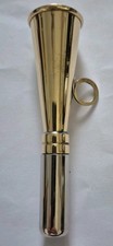 HAND MADE BRASS GAMEKEEPER HUNTING HORN AUTHENTIC BEATING SHOOTING HUNT 12cm