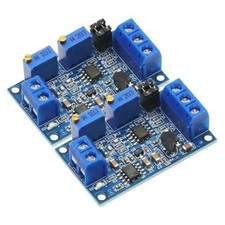 2PCS Current to Voltage Module 0/4-20mA to 0-3.3V 5V 10V Voltage Transmitter