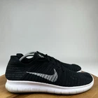Mens Nike Free RN Flyknit Black Athletic Running Sneakers Shoes Size 11 D GUC