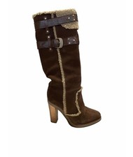 Women Dolce & Gabbana Boots Navy Denim 38