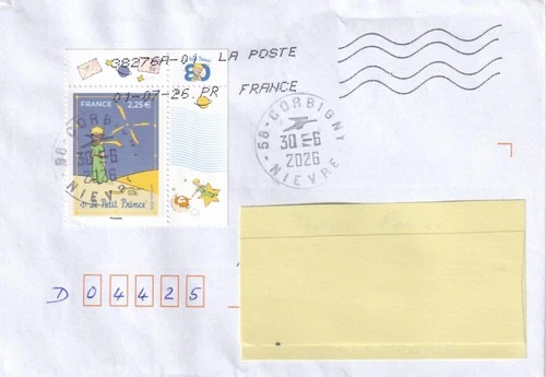 Demand letter from France from 2026 in normal letter format, genuine used...