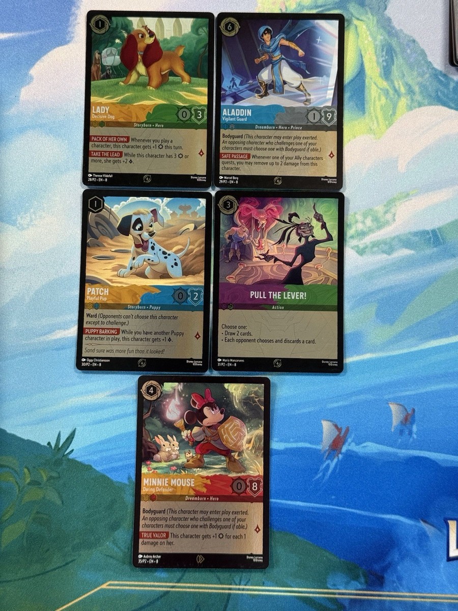 Disney Lorcana Reign of Jafar League Play OP FOIL PROMO Cards Set of 5 | eBay Disney Lorcana Reign of Jafar League Play OP FOIL PROMO Cards Set of 5 | eBay