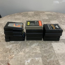 Video Game Lot 1980s Atari 2600 Colecovision Moon Patrol Super Cobra River Raid+