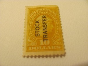 US Stock Transfer Stamp RD17 mh 1918-29