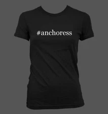 #anchoress - Cute Funny Hashtag Junior's Cut Women's T-Shirt NEW RARE