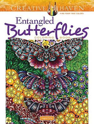 Creative Haven Entangled Butterflies Coloring Book by Angela Porter...