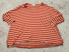 Style & Co Womens Shirt Size XL Multicolor Striped Soft Classic Casual Comfort