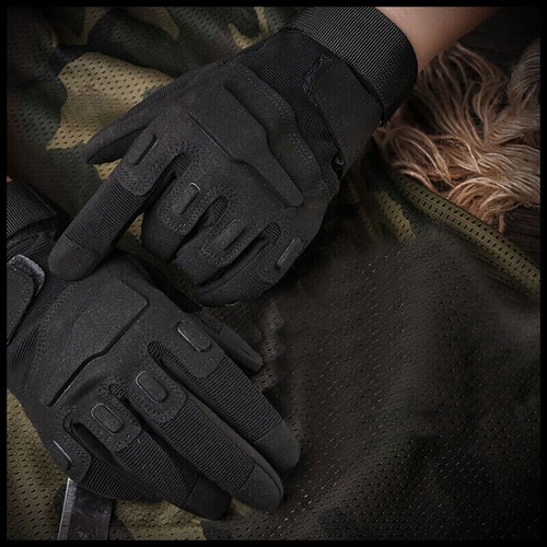 Guantes de seguridad para motociclista del ejército combate militar nudillo duro motocicleta trabajo - Imagen 7 de 16