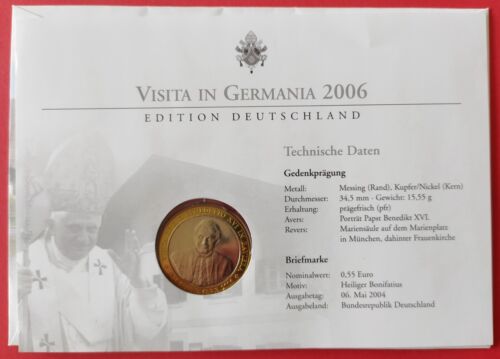 Papst Benedikt "Besuch in Deutschland 2006" MIT MEDAILLE TOP !!! - Bild 3 von 3