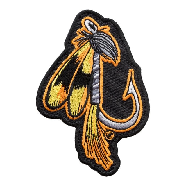Black & Yellow Fly Fishing Lure Patch, Fishing Patches eBay