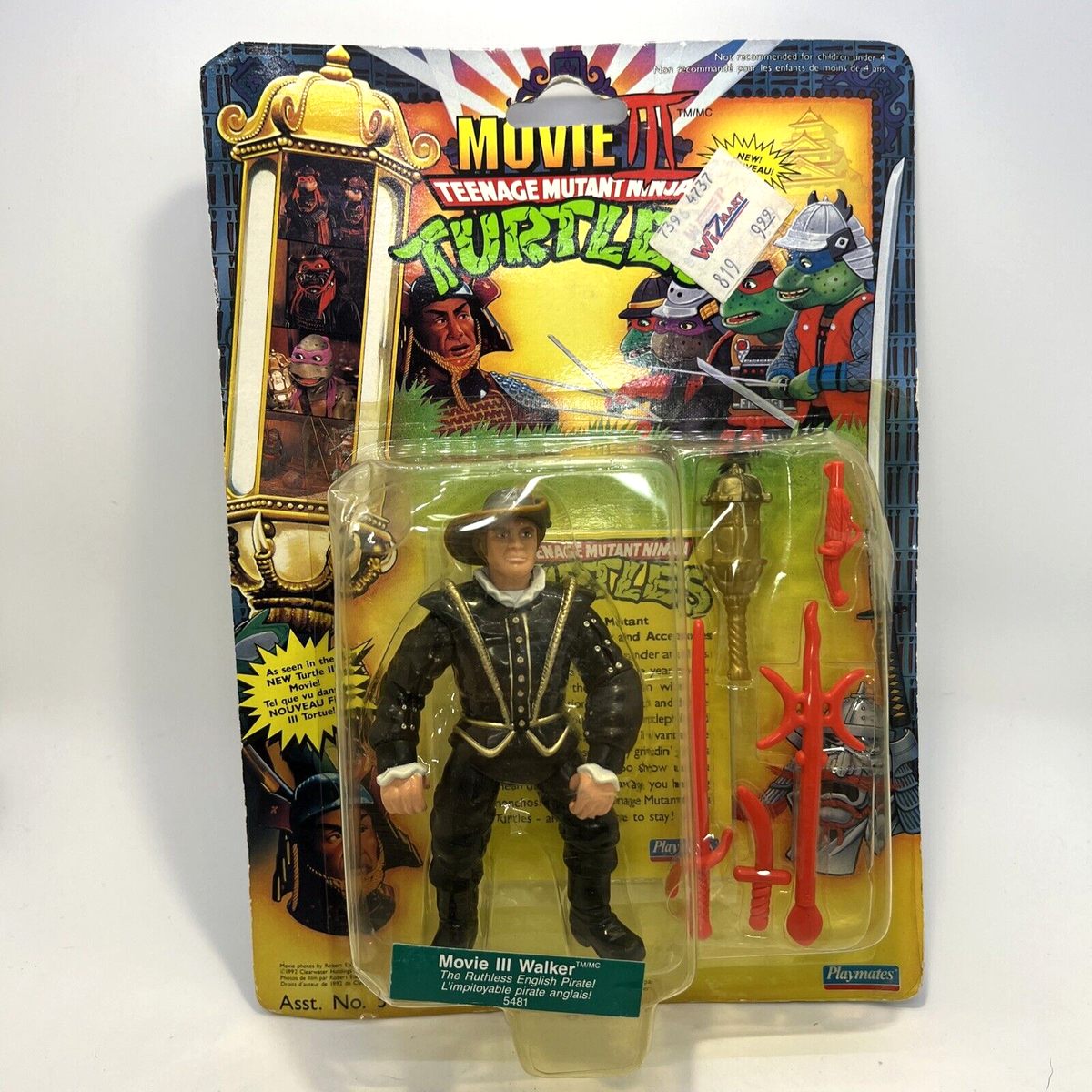 タートルズ　Movie III Walker Teenage Mutant Ninja Turtles Movie III Walker Figure Vintage 1992