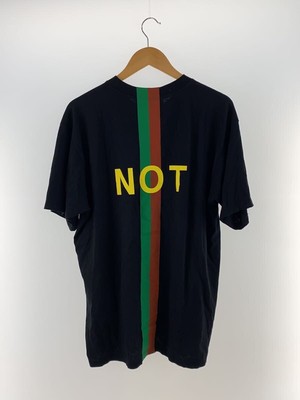 Gucci 20Aw/Fake/Not Print Oversize Tee/T-Shirt/M/Cotton/Blk | eBay