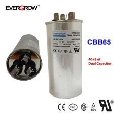 Run Capacitor - 40 + 5 MFD/UF-370/440V-Dual-UL Rated-Smart Electric Corp