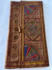 Vintage embossed Wallet Moroccan Leather Handmade