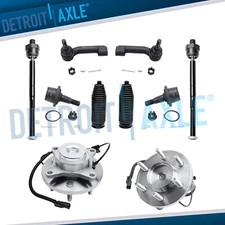 2WD Front Wheel Bearing Tie Rods Ball Joints for 2011-2014 Ford F-150 Expedition
