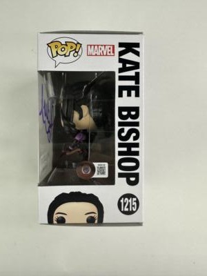HAILEE STEINFELD SIGNED KATE BISHOP FUNKO POP VINYL 1215 MARVEL