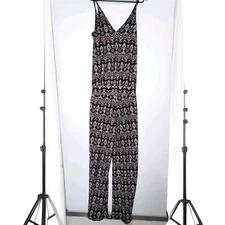 Jumpsuit Print Neutral comfortable wide leg SM Debra Viereck
