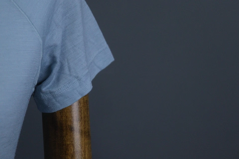 Camiseta Top Icebreaker Merino GT Azul Lana Cuello Redondo Manga Corta Talla XS Foto 4 de 4