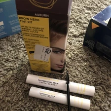 Arches & Halos Brow Hero Tint Kit - Brow Tint, Angled Brush, Brow Gel - Auburn