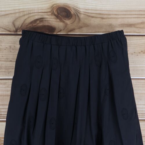 Christopher & Banks A-Line Skirt Womens Sz S Black Eyelet Stretch Waist NWT $49 - Picture 4 of 9