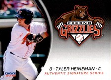 2015 Fresno Grizzlies Choice #11 Tyler Heineman Los Angeles California CA Card