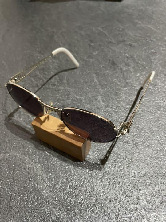 jean paul gaultier vintage sunglasses 56-6101 oval frame silver