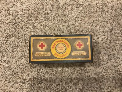 1940s Johnson And Johnson Vintage Red Cross Cotton Brand New Sealed