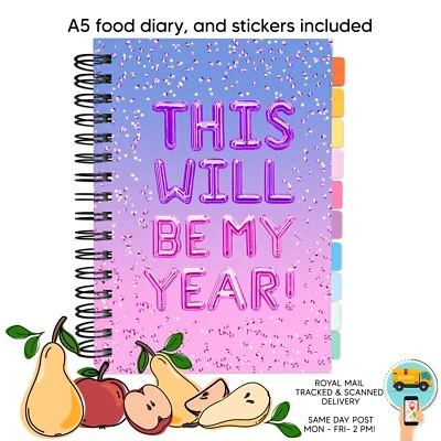 FABULOUS PLANNING FOOD DIET DIARY A5 WEIGHT LOSS JOURNAL LOG SLIMMING /WW/ CAL/KETO PLANNER 2026