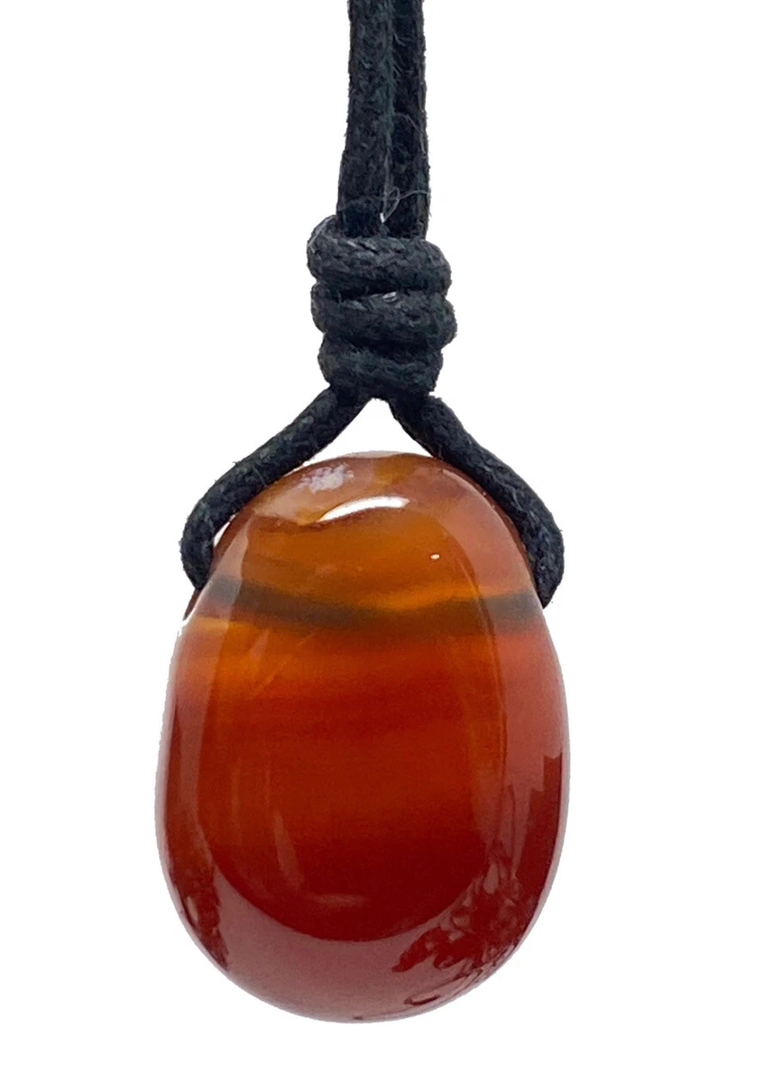 Mens sale carnelian necklace
