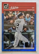 2023 Panini Donruss Ichiro Holo Blue Retro Image Variation #266 Seattle Mariners
