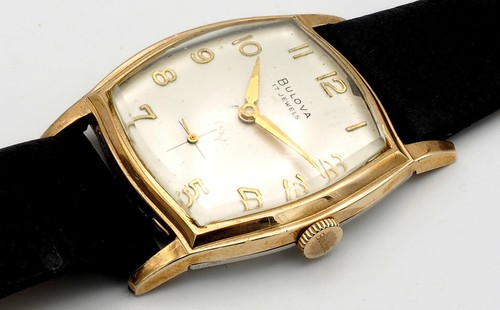 Vintage Bulova Watch 11 AF BXW 17J 10K RGP Swiss Runs New Strap 1959 Clean - 第 3/8 張圖片