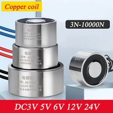 Lift Holding Electromagnet DC3V 5V 6V 12V 24V Solenoid Electro Magnet 3N-10000N