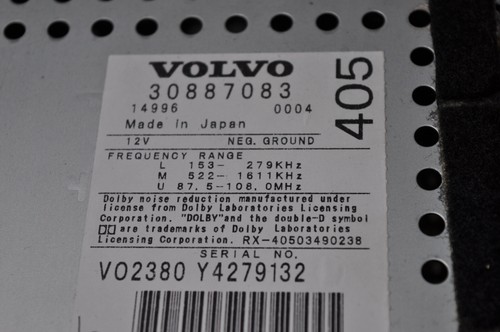 Volvo V 40 2001 Original Radio Cassette 30887083 - Bild 6 von 7