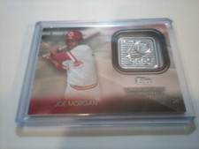 JOE MORGAN 🌟 2021 Topps 70th Anniversary LOGO PATCH CARD 👀 #70LP-JM REDS