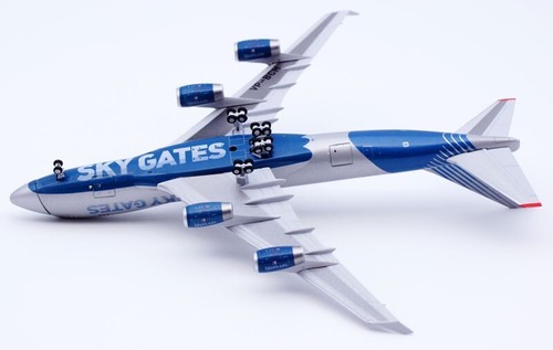 1:400 JC Wings Sky Gates Airlines Boeing B747-400 modelli pressofusi aereo VP-BCH - Foto 8 di 13