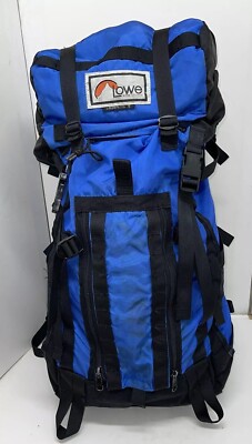 Vintage Lowe Alpine Systems Cloud Walker 3 Hiking Backpack Blue/Black