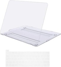 Hard Shell Plastic Clip Case for MacBook Pro 13 inch with Keyboard Cover - Clear