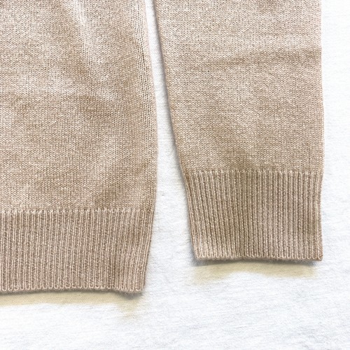 $178 C by Bloomingdales 100% Cashmere Honey Beige Turtleneck Sweater sz L - Picture 4 of 11