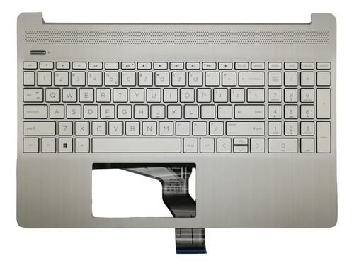 Genuine HP 15S-EQ 15S-FQ Palmrest Cover Keyboard Italian Grey L91269-061