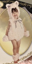 Shaggy Pink Kitty Cat Baby Girl Costume Halloween Outfit Size 6-12 months Plush