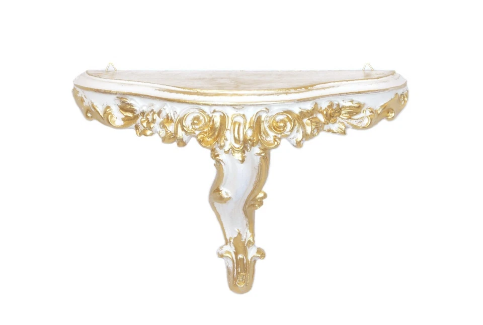 Konsole Wandregal Vintage Nachbildung im Barockstil verschiedene Farben 21x31cm