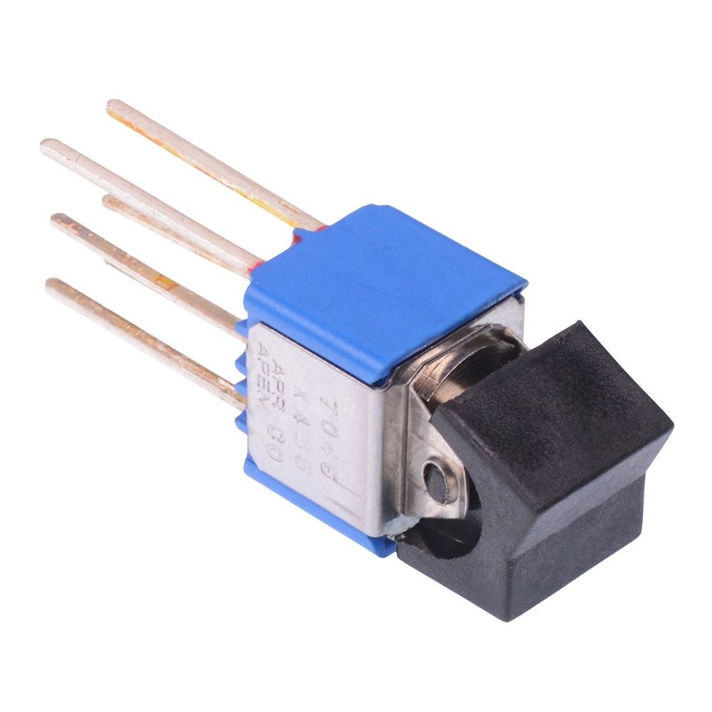 7046ABX435 On-On PCB Rocker Switch DPDT 4A 30VDC
