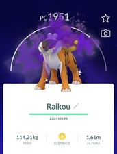Pokémon Go Shiny Shadow Raikou - Mini PTC 100K Sternenstaub