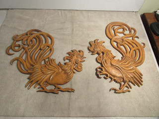 Vintage Vermay Metal Aluminum Cast Rooster Figurine Wall Décor